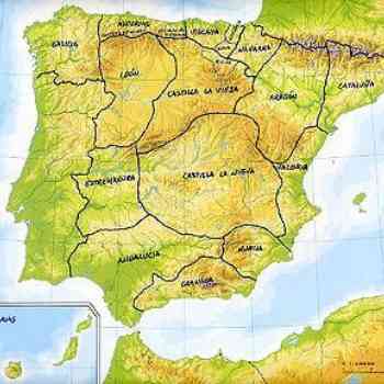 División de Españ en sus reinos y provincias. Siglo XVIII